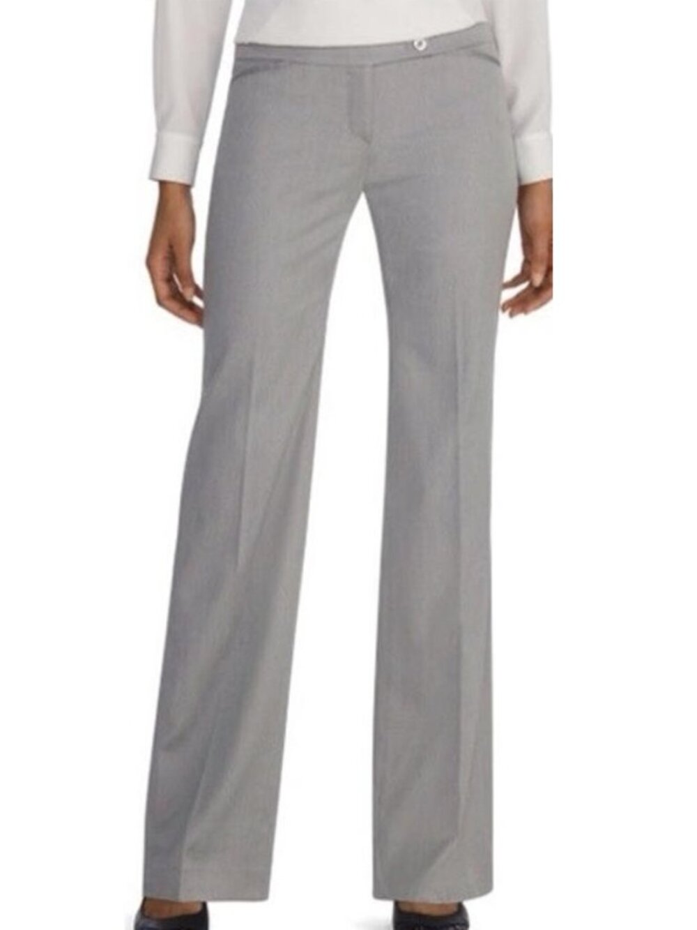 Bcbgmaxazria wool blend pants in gray